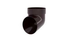 Колено сливное  ПВХ стандарт коричневый, 135х90мм