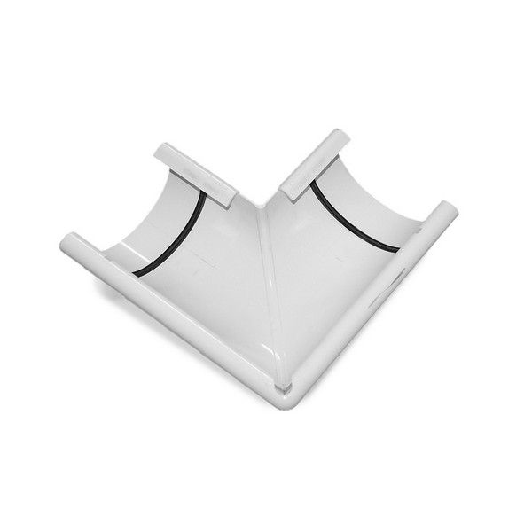 Внешний угол 90°  для желоба 135 мм ПВХ