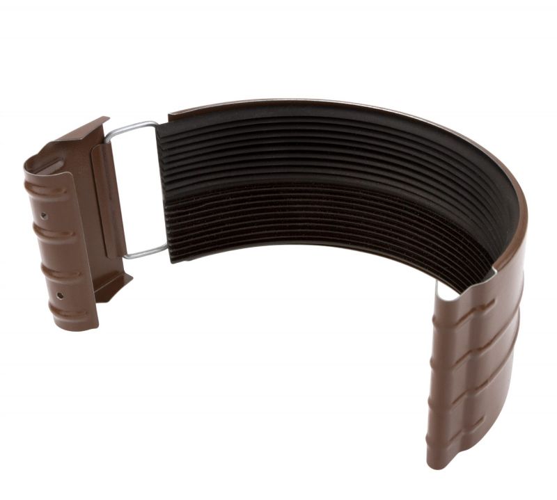 Соединитель желоба 135 мм (с дополнительными уплотнительными прокладками 2шт.) ПВХ