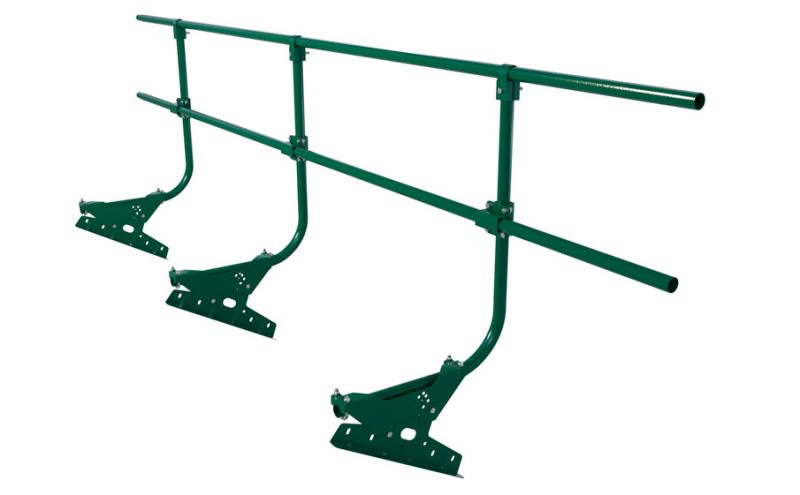 Комплект кровельного ограждения для металлочерепицы и битумной кровли оцинкованный красный, 300*120 см