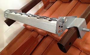 Дополнительная ступень с противоскользящим покрытием оцинкованная, 450*100 мм