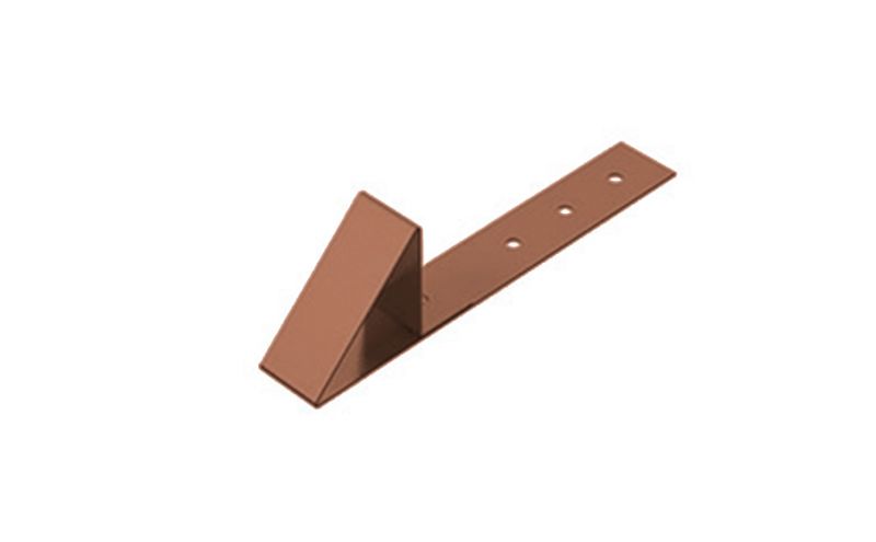 Снегостопор металлический BORGE для мягкой черепицы терракотовый