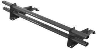 Комплект трубчатого снегозадержания BORGE 1 м для профнастила H-60, H-75, черный