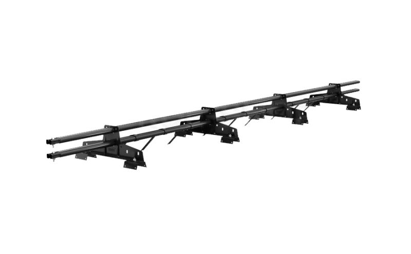 Комплект трубчатого снегозадержания BORGE 3 м для металлочерепицы с высокой ступенькой 400 мм, черный