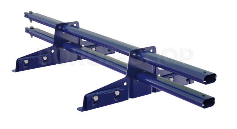 Комплект трубчатого снегозадержания BORGE 1 м для профнастила H-114, сигнально-синий