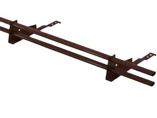 Комплект трубчатого снегозадержания BORGE 1 м для профнастила H-114, коричневый