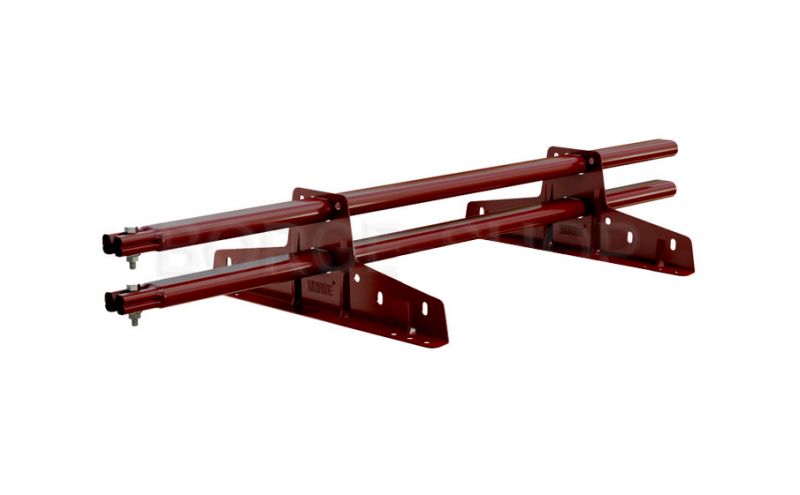 Комплект трубчатого снегозадержания BORGE 1 м для металлочерепицы, профнастила и битумной кровли, красное вино