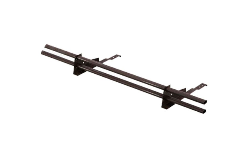 Комплект трубчатого снегозадержания BORGE 1 м для черепичной кровли серо-коричневый