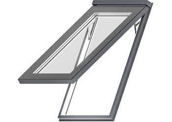 Мансардное окно REHAU Одностворчатое Белое открывающееся, 66 х 98