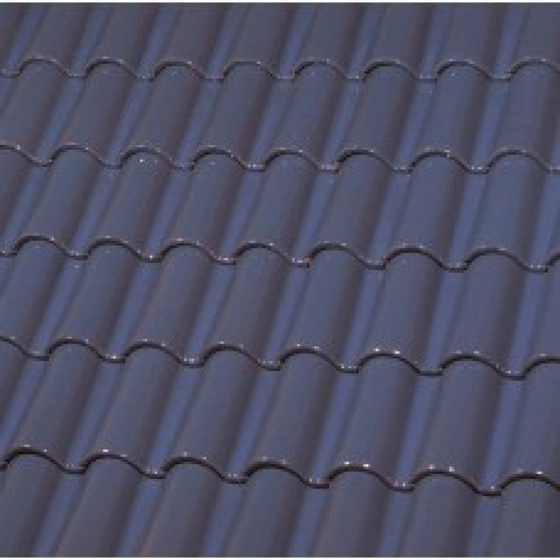 Керамическая черепица Монах и Монашка ГЛАЗУРЬ ЕТ40*1 BLUE