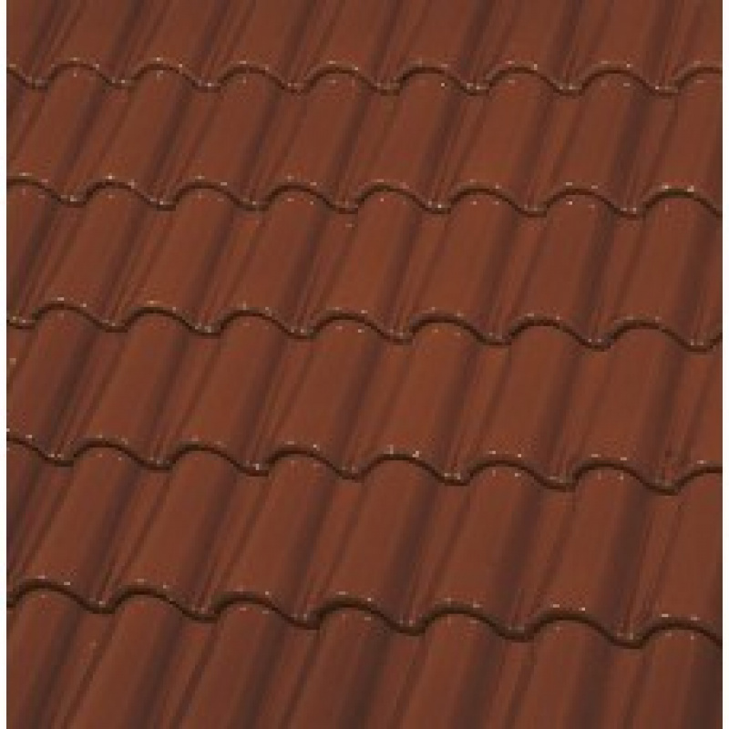 Керамическая черепица Монах и Монашка ГЛАЗУРЬ ЕТ5*2 С ДВУХ СТОРОН COGNAC