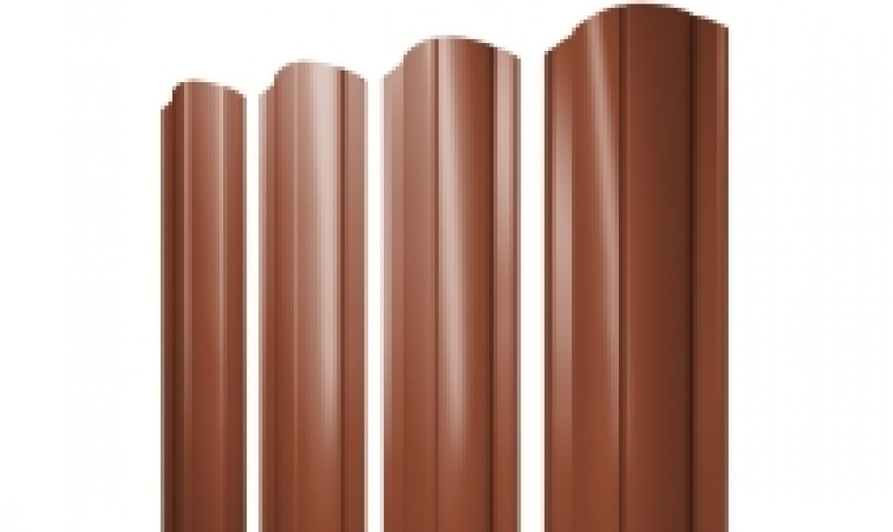 Штакетник Круглый фигурный 0,45 Drap TwinColor 