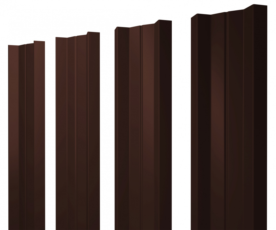 Штакетник М-образный А фигурный 0,5 Quarzit Pro Matt