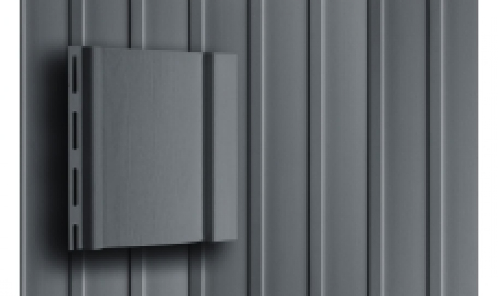 Вертикальный сайдинг 3,00 двухслойный Grand Line акрил (АСА) графит