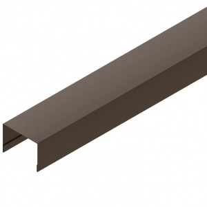 Вертикальный П-образный профиль на столб 60 (стойка) Сталь  PE MATT (Zn140) 0,45мм Super Matt