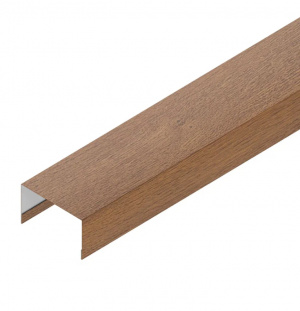 Вертикальный П-образный профиль на столб 80 (стойка) Сталь PE MATT (Zn180) 0,5мм RoofTop Matt