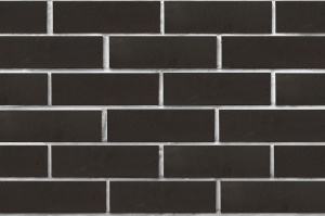 Кирпич клинкерный ЛСР Рейкьявик черный ангоб матовый гладкий 250*85*65 мм
