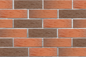 Кирпич клинкерный ЛСР Ноттингем красный флэшинг береста 250*85*65 мм
