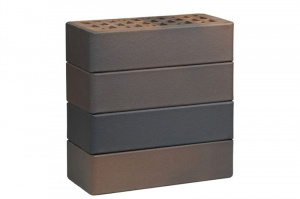 Кирпич облицовочный пустотелый ЛСР светло-коричневый флэш ультра гладкий, 250*120*65 мм