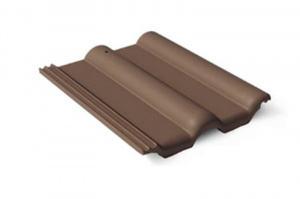 Цементно-песчаная черепица BRAAS Франкфуртская темно-коричневая