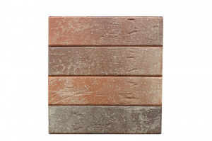 Кирпич лицевой красный флэш с пепельной посыпкой 1NF рустик