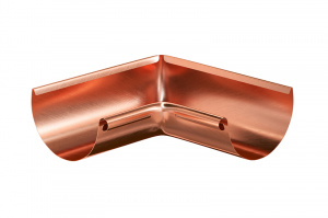 Водосточная система Aquasystem МЕДЬ УГОЛ ЖЕЛОБА 90 ВНУТРЕННИЙ 125/90 BC