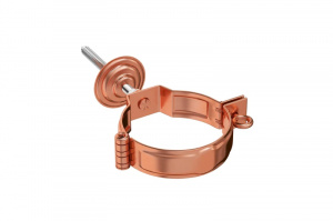 Водосточная система Aquasystem МЕДЬ ХОМУТ ТРУБЫ С КОМПЛЕКТОМ КРЕПЛЕНИЯ 125/90 BC