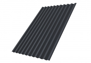 Профнастил С21R Grand Line 0,5 Atlas X RAL 7024 мокрый асфальт