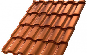 Металлочерепица МП Монтекристо-SL (AGNETA-20-Copper\Copper-0.5)