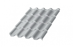 Металлочерепица МП Монтерроса-M NormanMP (ПЭ-01-9006-0.5)