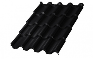 Металлочерепица МП Монтерроса-ML NormanMP (ПЭ-01-9005-0.5)