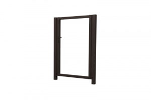 Калитка Жалюзи Texas 2,0х1 прямоугольный фланец 230х230 без заполнения (ламель 125 мм)