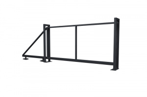 Ворота откатные Жалюзи 1,68х4,5 без заполнения