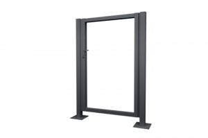 Калитка Жалюзи 2,0х1 прямоугольный фланец 230х230 без заполнения