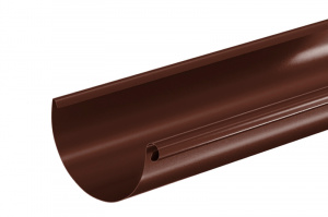 Водосточная система Aquasystem PE Желоб водосточный, 90/125 RAL8017