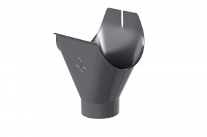 Водосточная система Aquasystem  PE Воронка желоба, 90/125 RAL7024