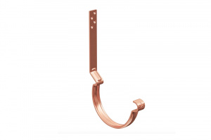 Водосточная система Aquasystem МЕДЬ КРЮК КРЕПЛЕНИЯ ЖЕЛОБА ДЛИННЫЙ С КОМПЛЕКТОМ КРЕПЛЕНИЯ 125/90 BC