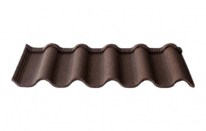 Композитная черепица TimsTile Грув 1340*420 мм Черно-коричневый (3)