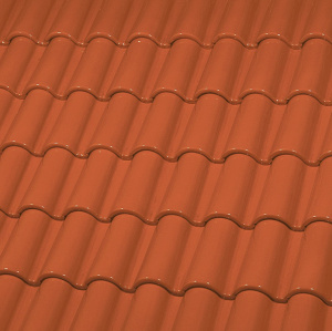 Керамическая черепица большая двухволновая ГЛАЗУРЬ С ДВУХ СТОРОН HONEY