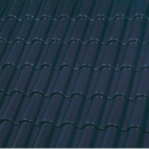 Керамическая черепица маленькая двухволновая ГЛАЗУРЬ COBALT BLUE