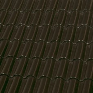 Керамическая черепица Монах и Монашка ГЛАЗУРЬ ЕТ5*1 BLACK