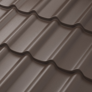 Металлочерепица Стокгольм Pural BT МАТТ 0,5мм, цинк 275 гр/кв.м. (лист 1185х780 мм)