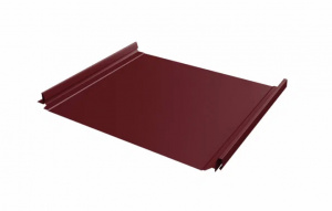 Кликфальц Pro Grand Line 0,45 Drap TR с пленкой на замках RAL 3005 красное вино