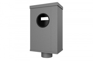 Водосточная система Aquasystem PU MATT Воронка водосборная на парапет, d-90 мм RAL7024 Matt